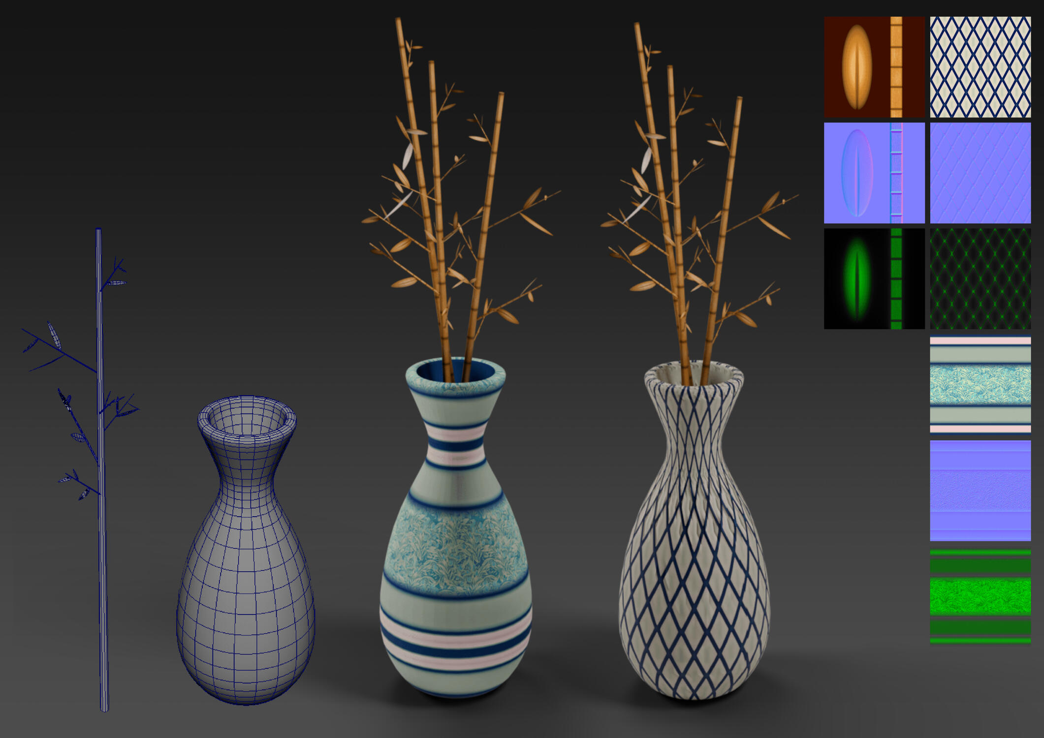 Vase &amp; Bamboo